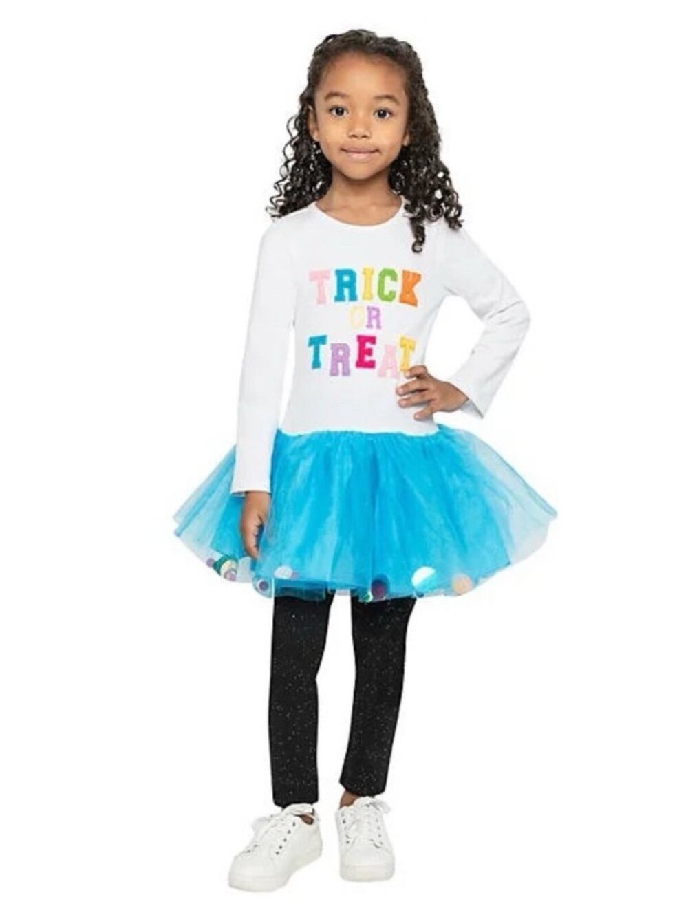 Counting Daisies Girl 2-Piece Halloween Tutu Dress & Pants Set NEW Halloween 7-8